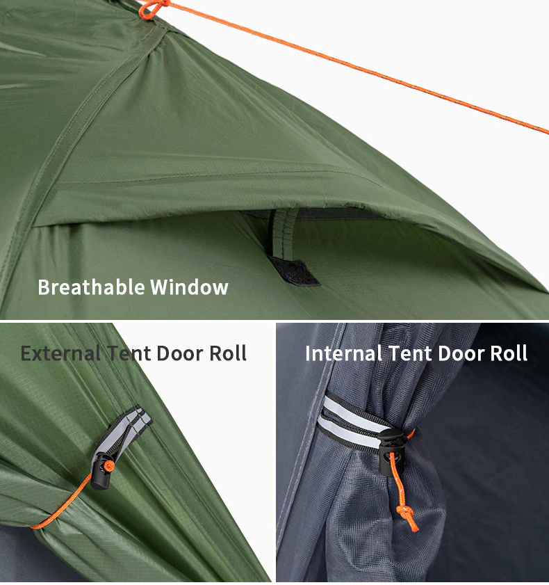 Cheap Goat Tents  Lightweight 20D Silicone Cycling Tent Portable Single Camping Tent Outdoor Backpack Tent With Free Mat   